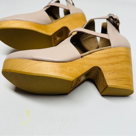 Free people women’s cedar clogs pink ankle straps size 40 nwot size 9 - Picture 9 of 11
